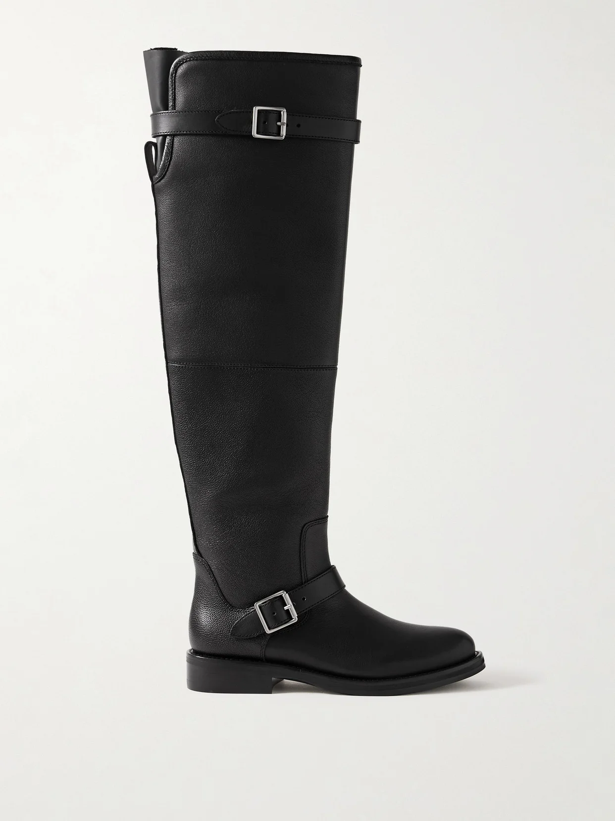 Noah Buckled Leather Over-the-knee Boots - 1