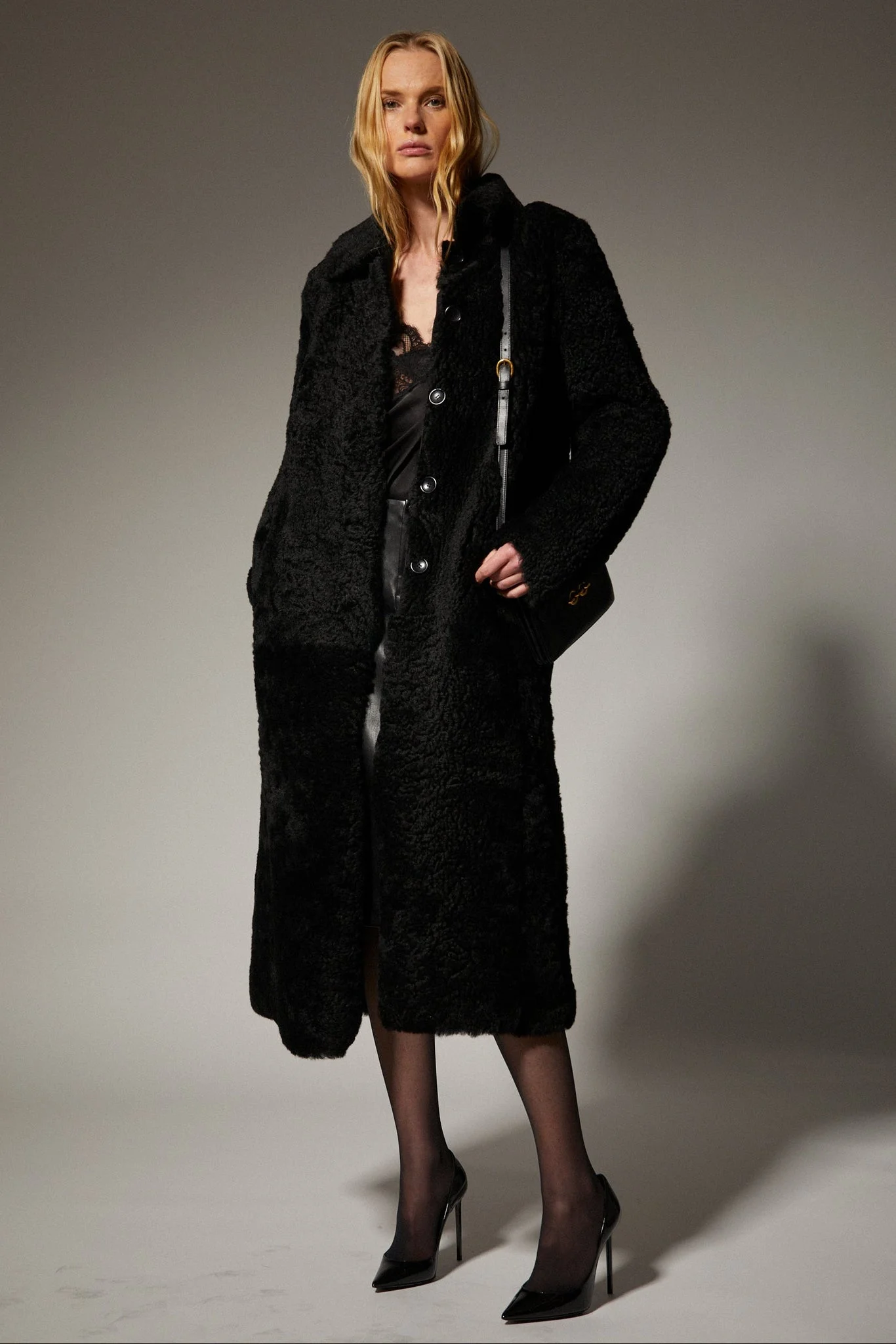 NATASHA SHEARLING COAT - 1