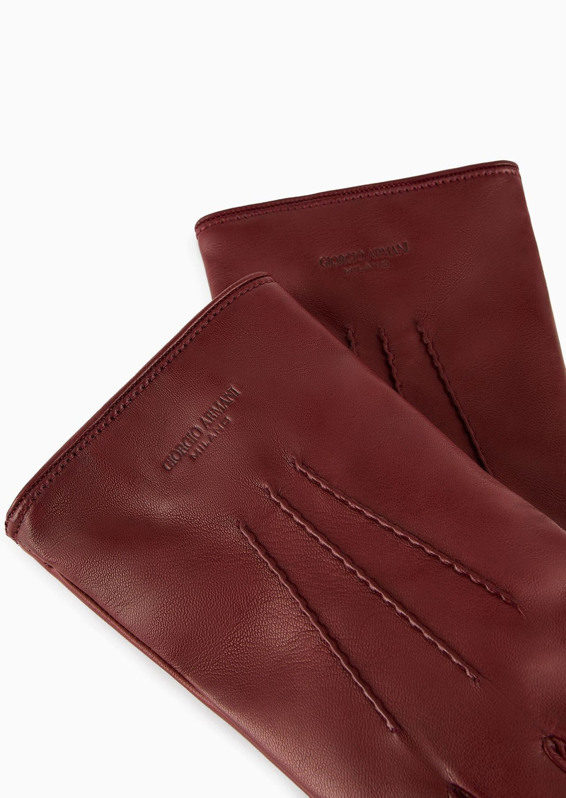 GIORGIO ARMANI Nappa-leather gloves outlook