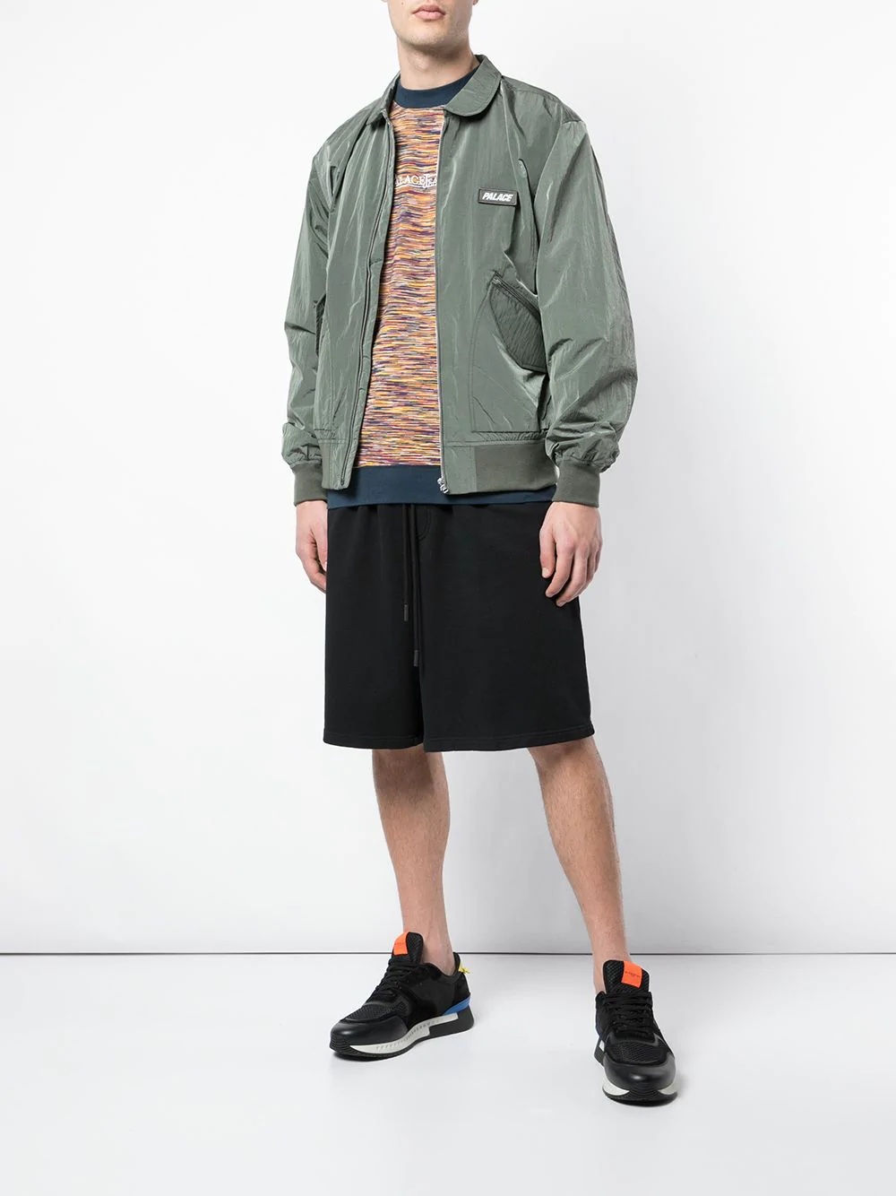 logo patch bomber jacket - 2