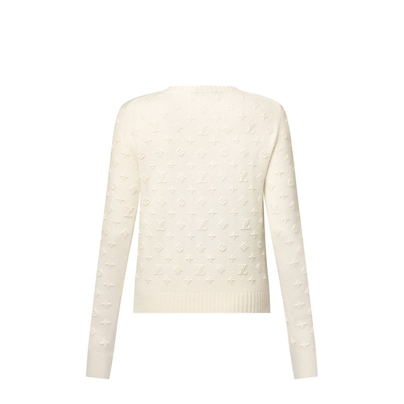 3D Monogram Knit Pullover 3