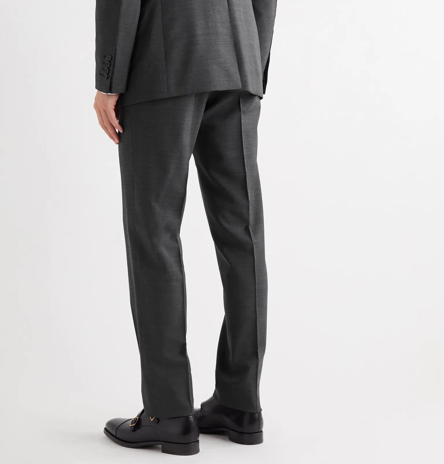 O'Connor Mélange Wool-Blend Suit Trousers - 4