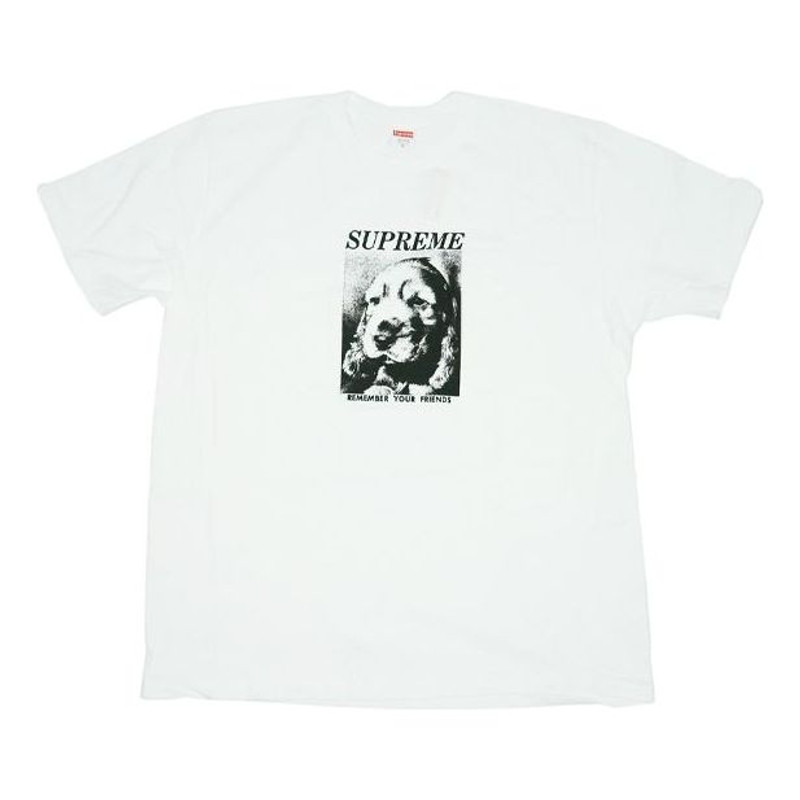 Supreme FW18 Remember Tee White Puppy Sketch Printing Short Sleeve Unisex SUP-FW18-446 - 1
