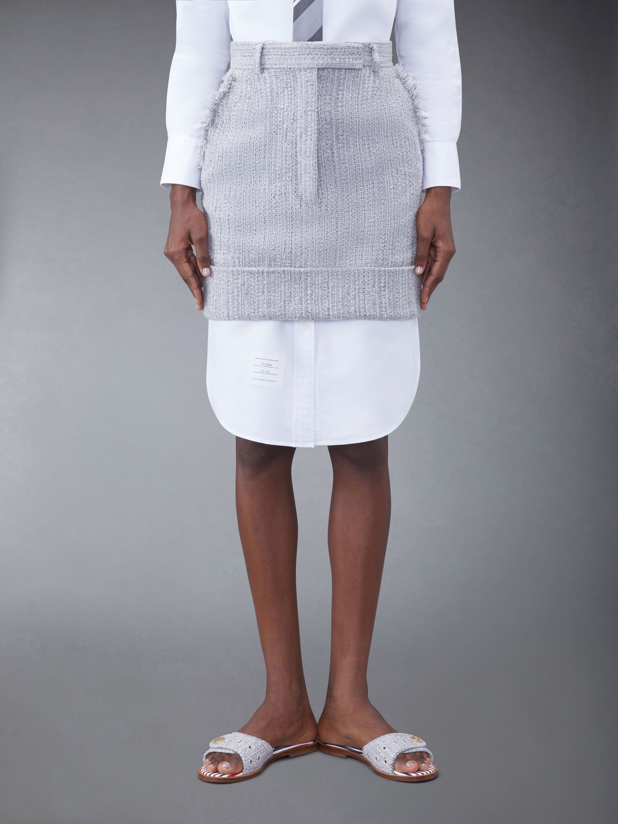 tweed mini skirt - 1