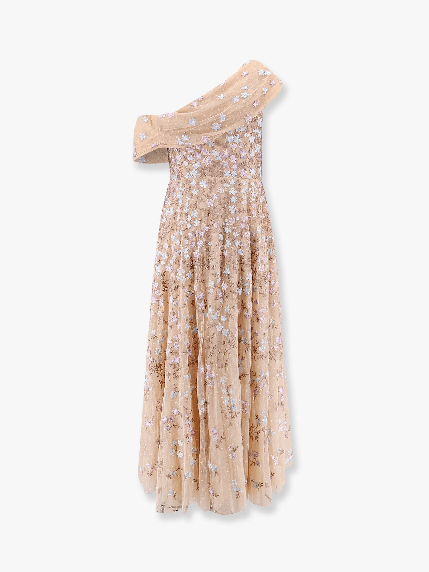 NEEDLE & THREAD - Needle & Thread One-Shoulder Long Dress With Multicolor Embroidery - 5