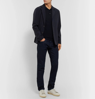 Loro Piana Jersey-Trimmed Storm System Shell Blazer outlook