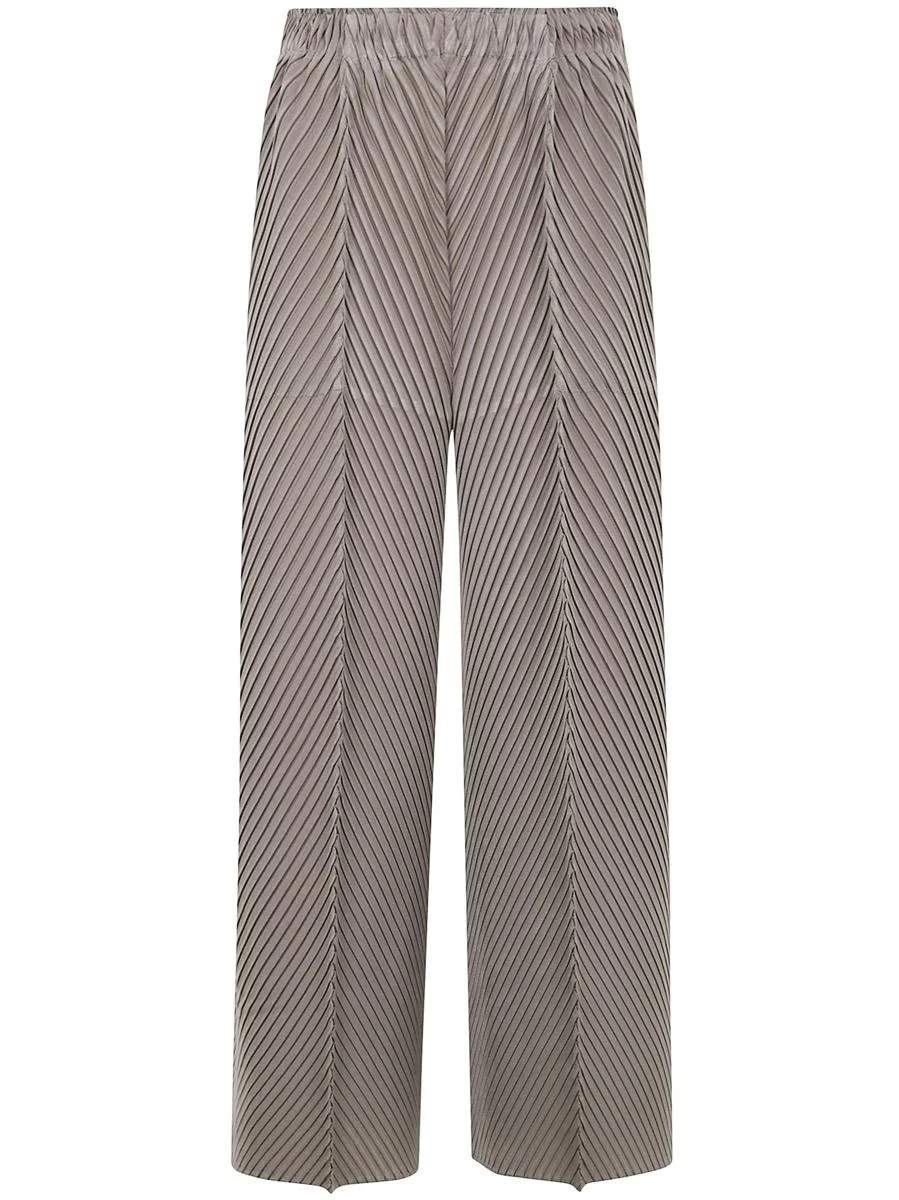 Issey Miyake "Soft Fold Pleats" Trousers Clothing - 1