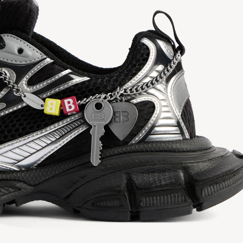BALENCIAGA Men's 3xl Sneaker With Charms in Black/silver outlook