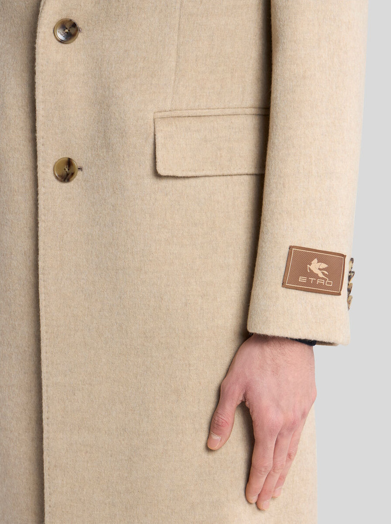 SINGLE-BREASTED WOOL AND CASHMERE JACQUARD COAT WITH PAISLEY MOTIF 2