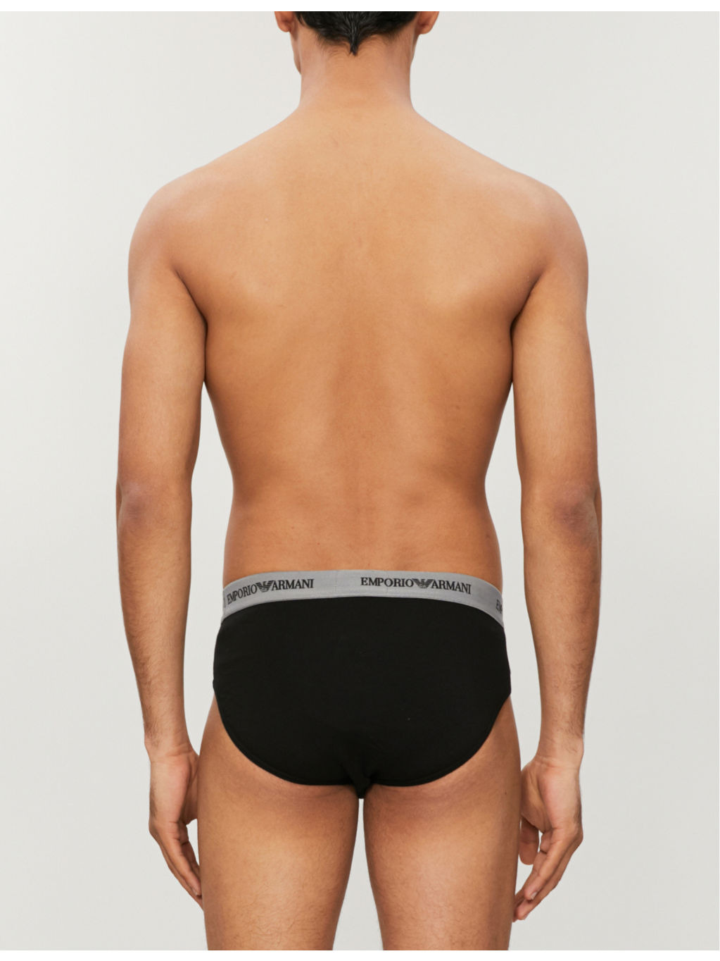 Pack of two slim-fit stretch-cotton briefs - 3
