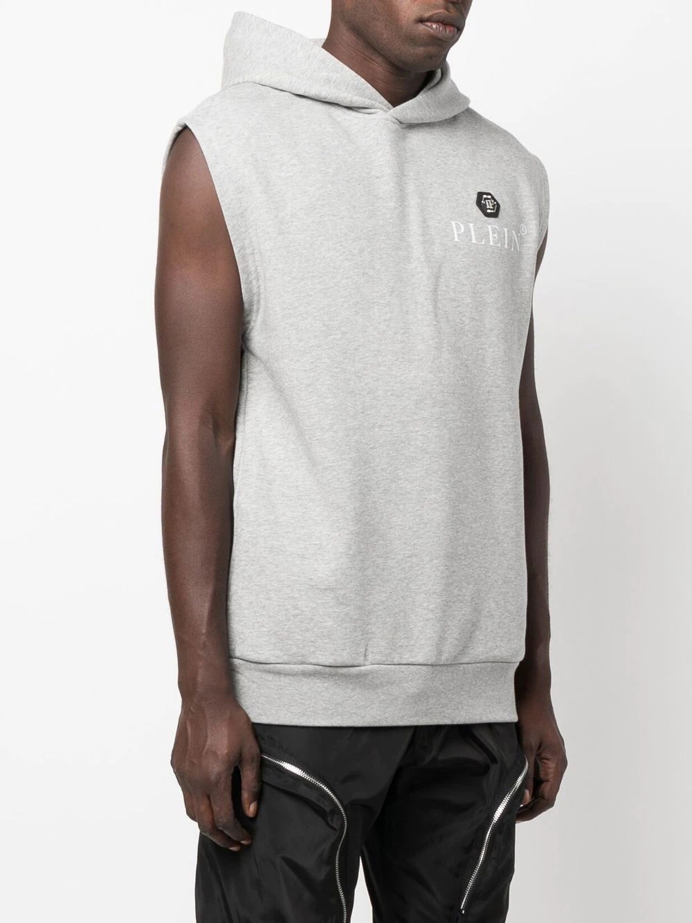 Hexagon sleeveless hoodie - 3