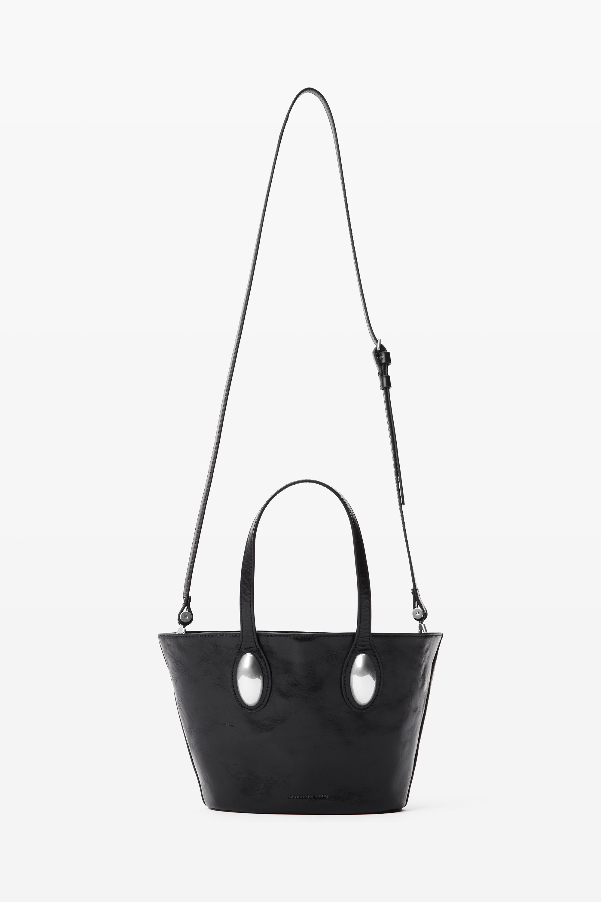 Dome Small Tote in Crackle Patent Leather - 5