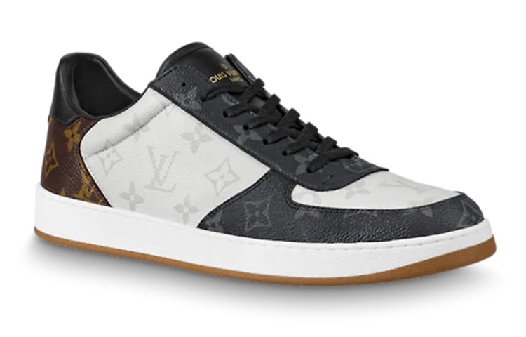 LOUIS VUITTON Rivoli Sneakers 'White Black Brown Monogram' 1A8WG6 - 2