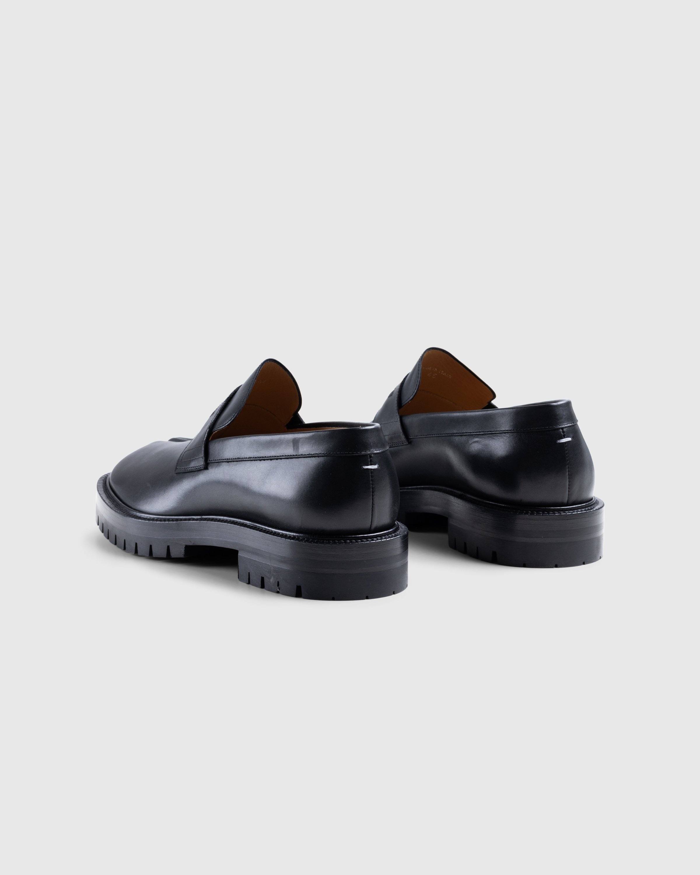 Maison Margiela – Leather Tabi Mocassin Black - 4