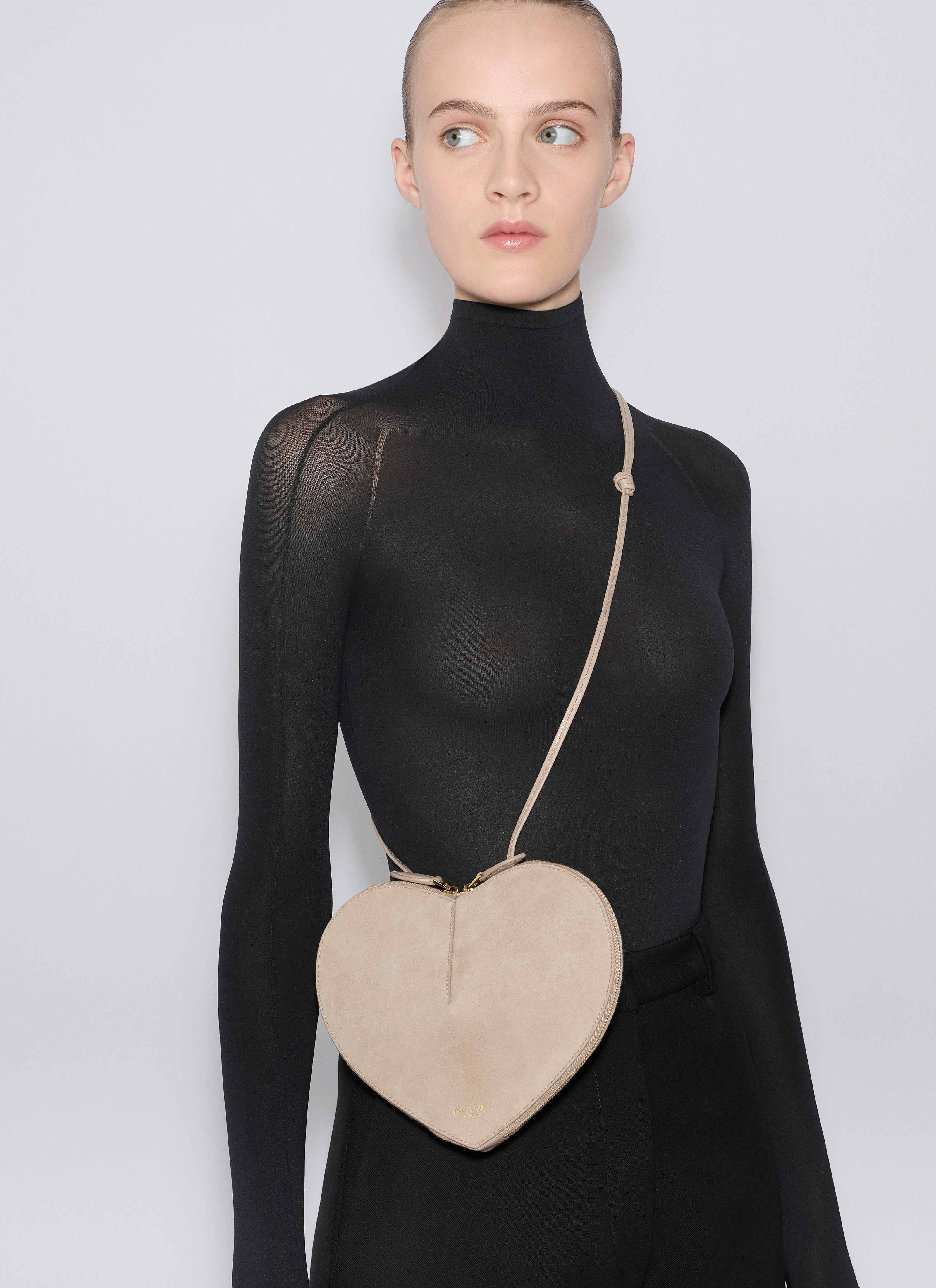 LE CŒUR BI-MATERIAL BAG IN LEATHER - 2