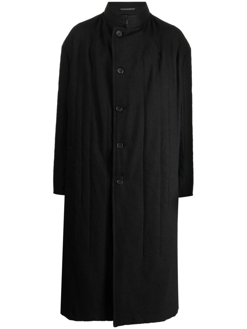 single-breasted drop-shoulder coat 1