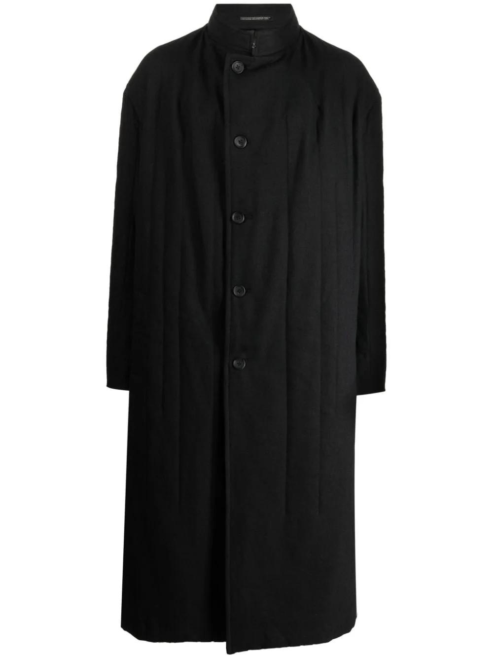 single-breasted drop-shoulder coat - 1