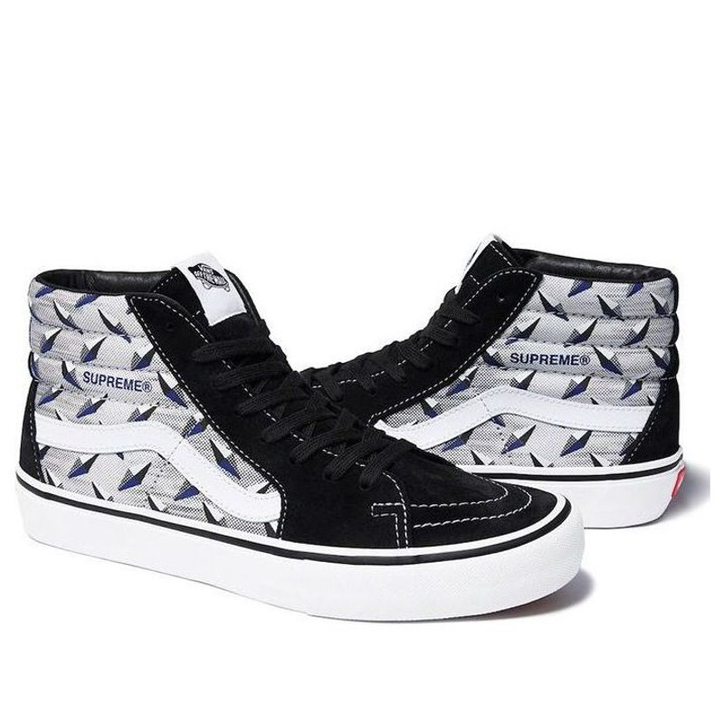 Vans Supreme x SK8-HI Pro 'Diamond Plate Black Grey' VN0A45JDTEB - 1