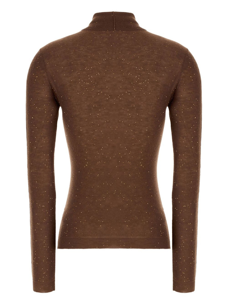 FABIANA FILIPPI turtleneck sequin-embellished sweater outlook