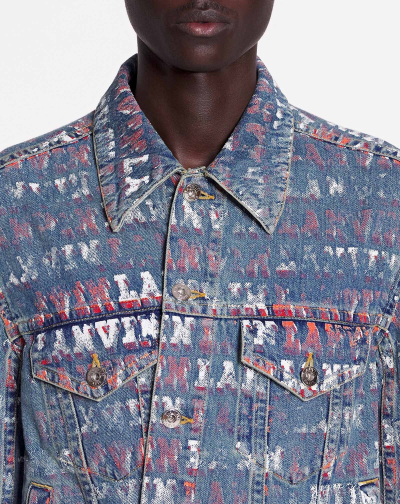LANVIN X FUTURE UNISEX ASYMMETRICAL PRINTED JACKET 5