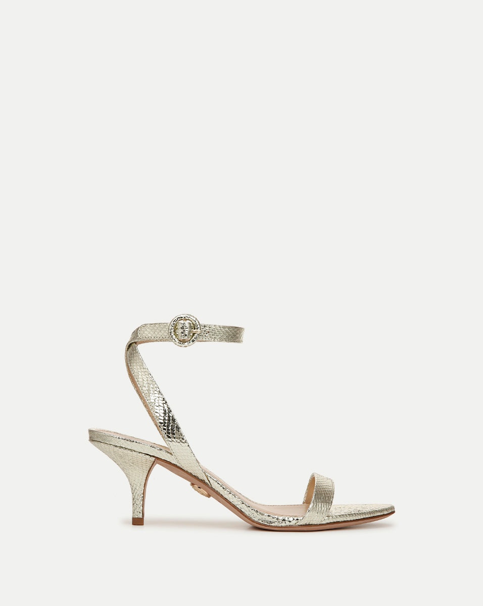 DARCELLE METALLIC LEATHER SANDAL - 1