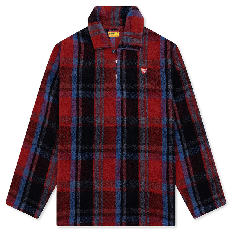 FLEECE PULLOVER - RED 1