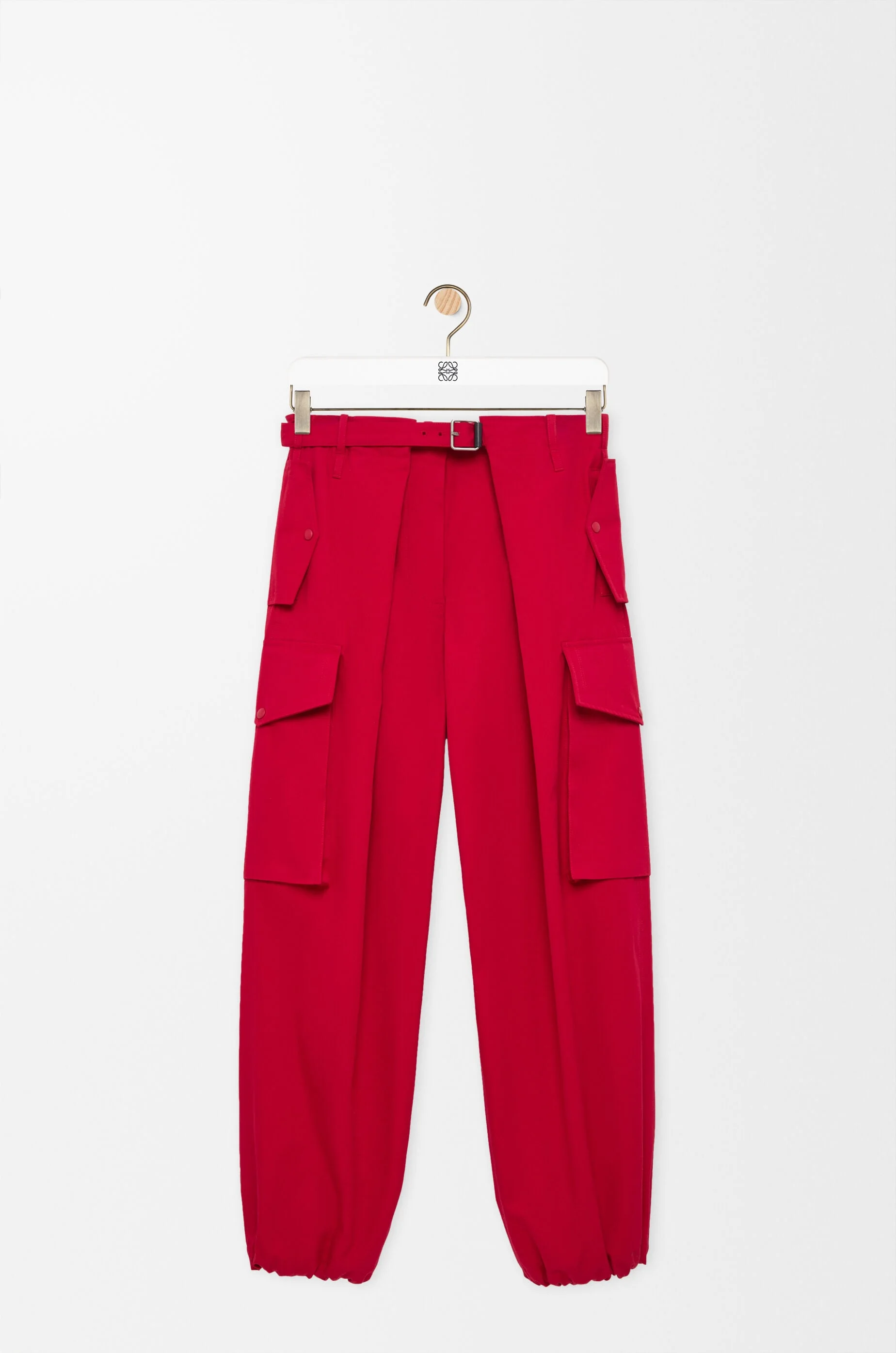 Cargo trousers in cotton and silk - 1