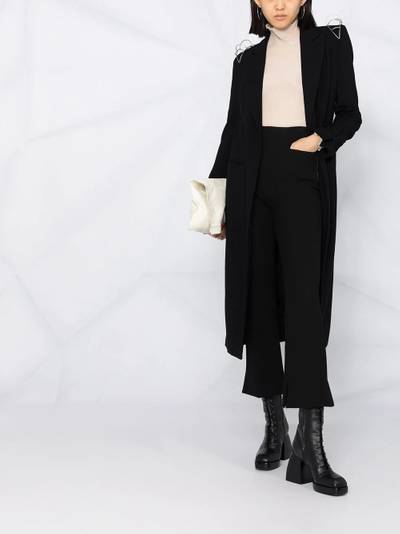 Ann Demeulemeester fitted midi coat outlook