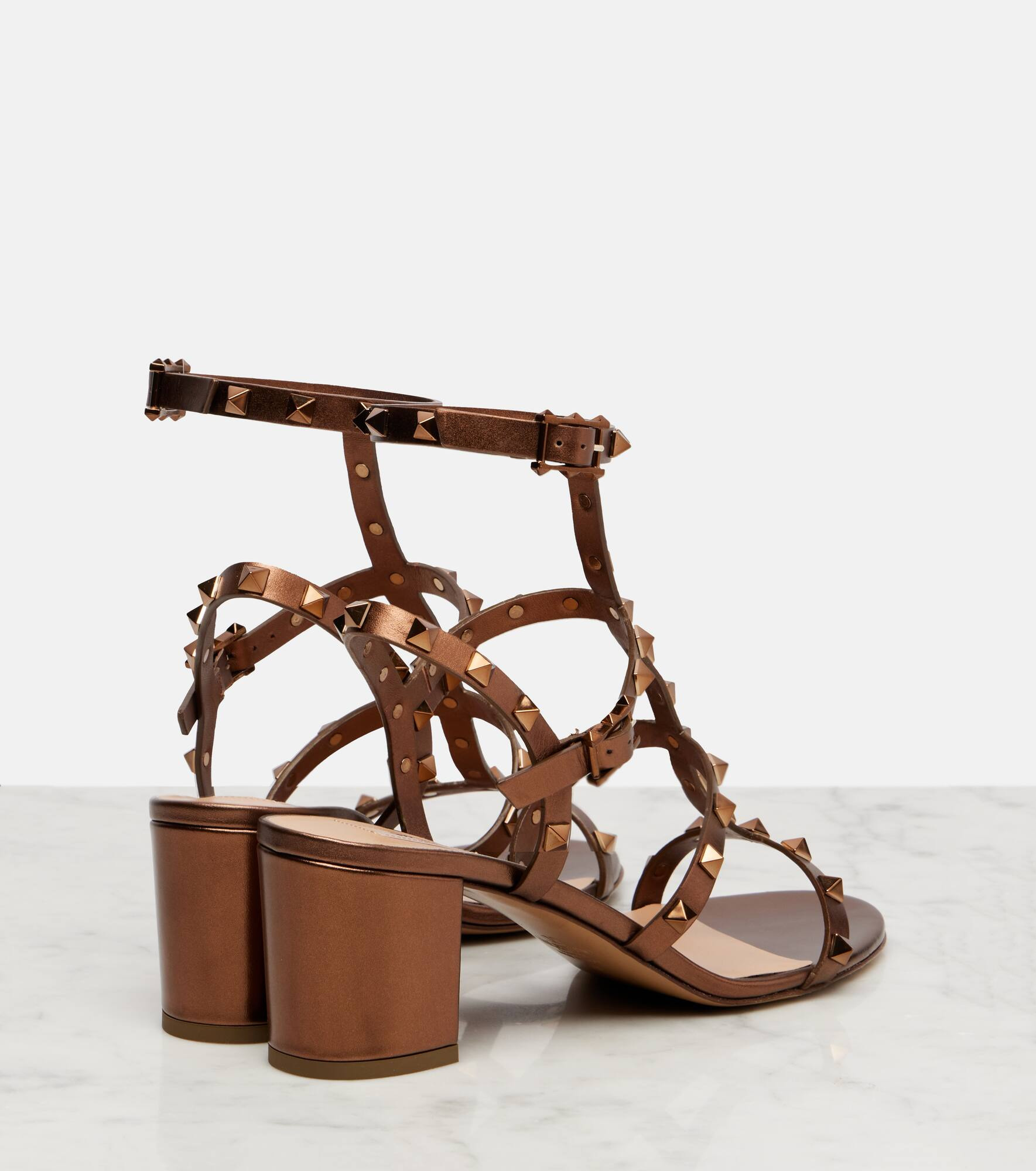 Rockstud leather sandals - 2