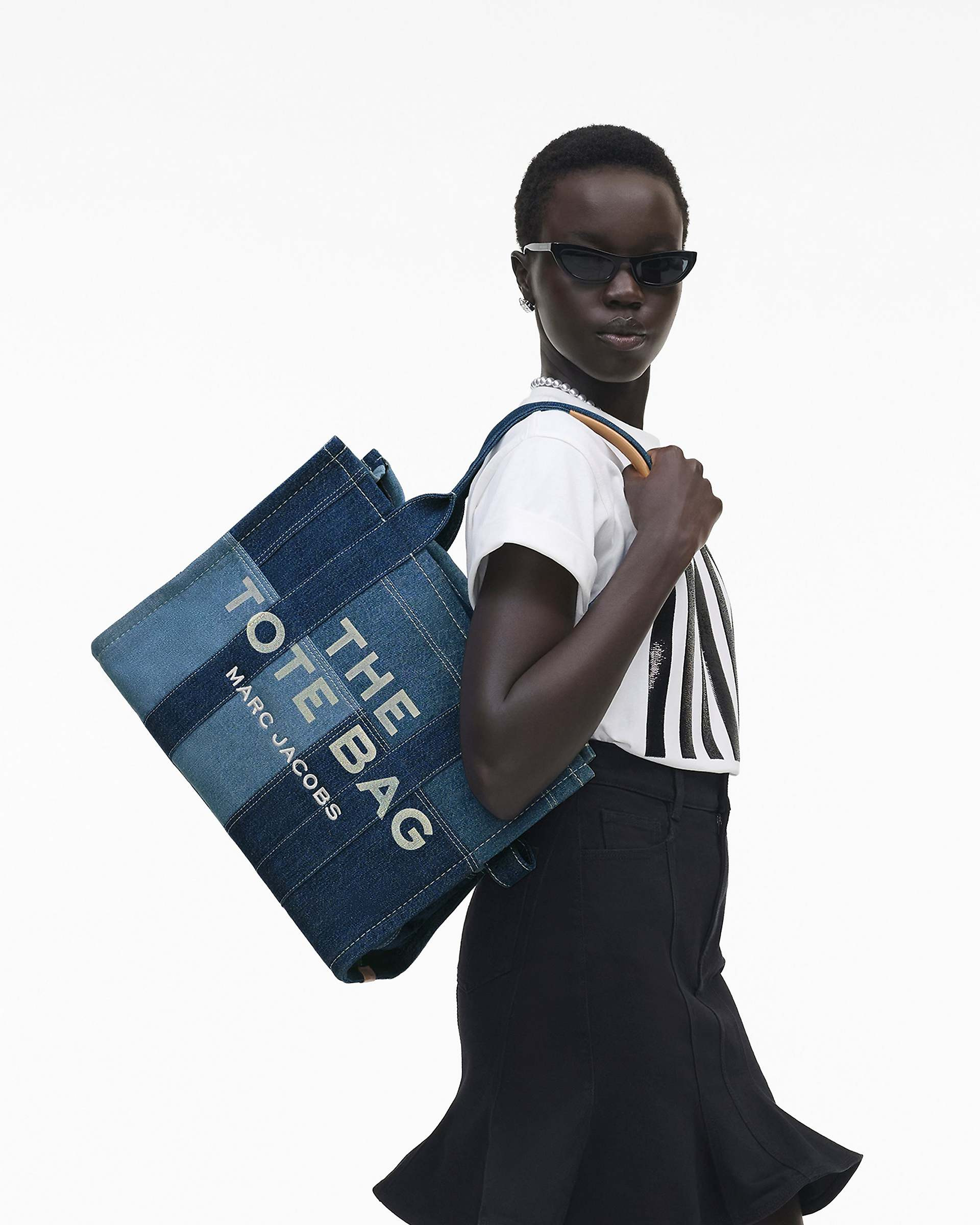 THE DENIM LARGE TOTE BAG - 2