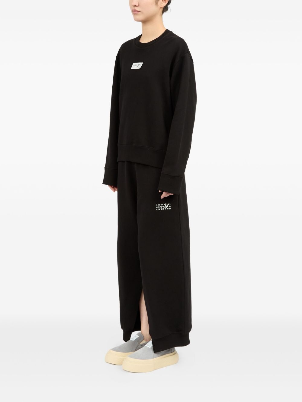 Numbers-appliqué sweatshirt - 6