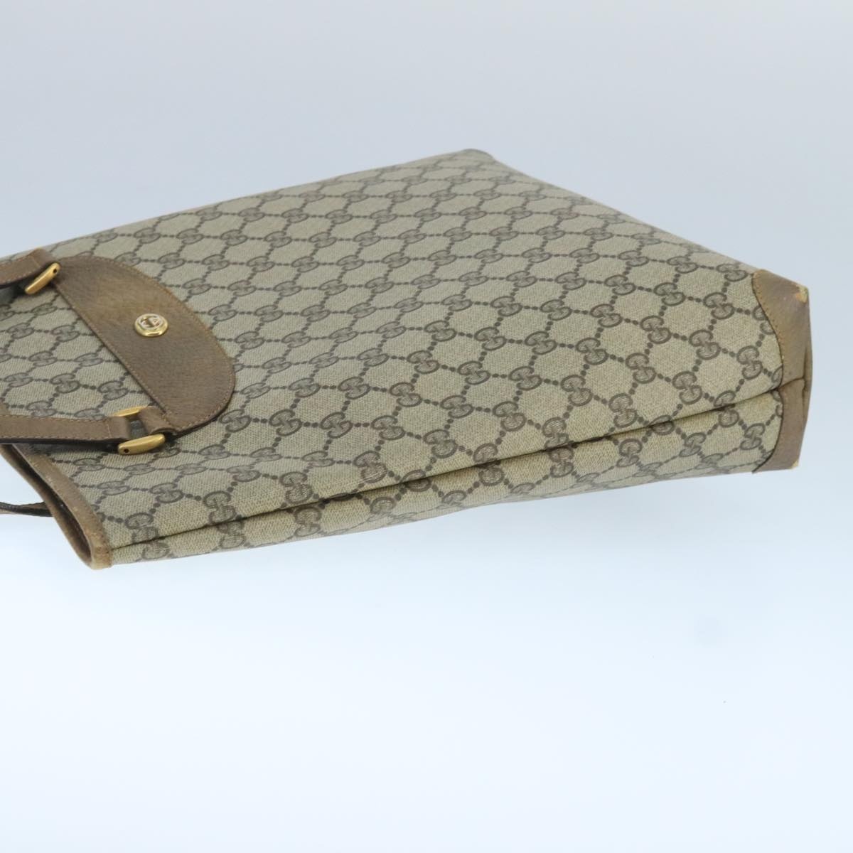 GUCCI GG Supreme Tote Bag Pvc Leather Beige Gold 89 02 905 - 4
