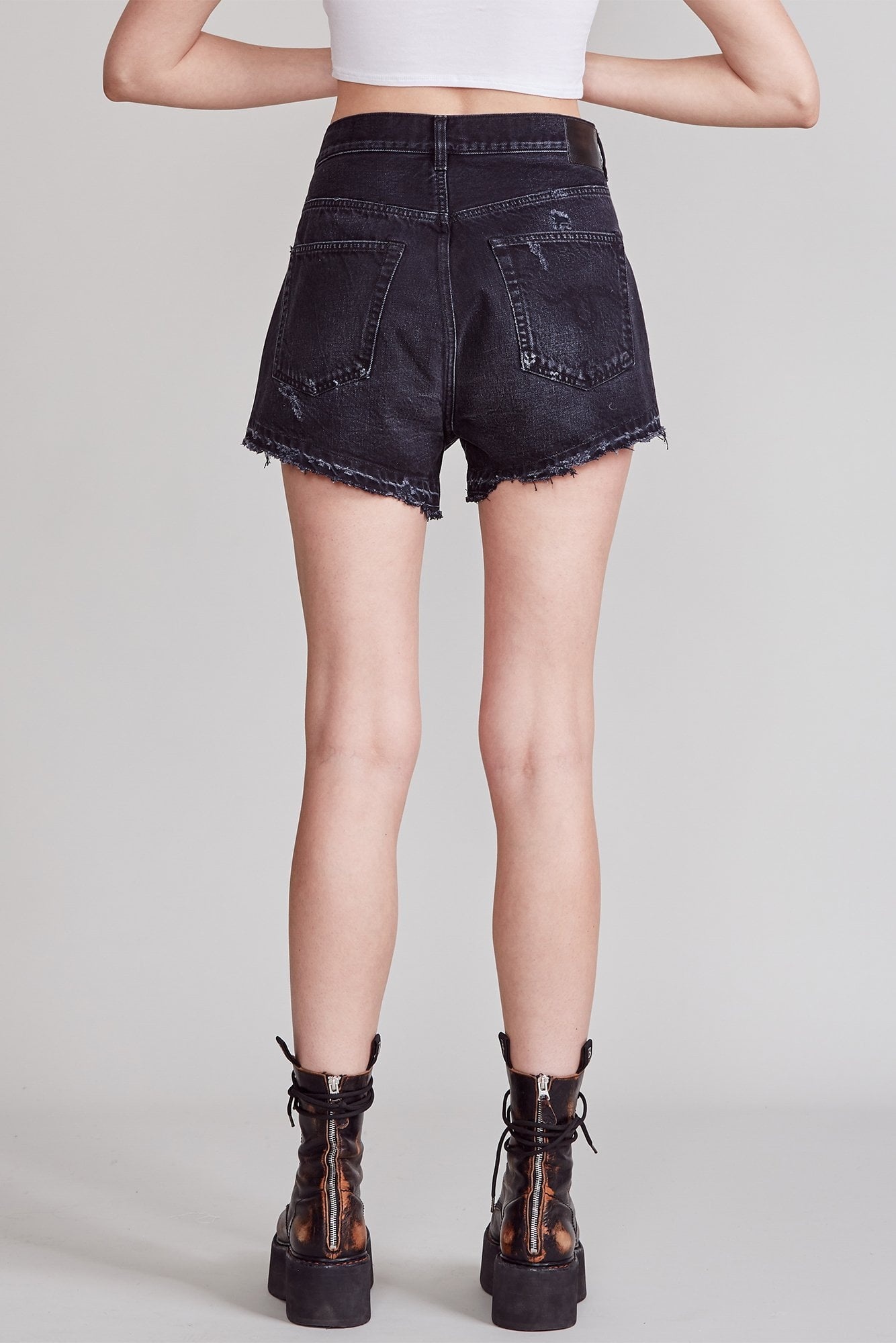 Crossover Short - Jake Black | R13 Denim Official Site - 6