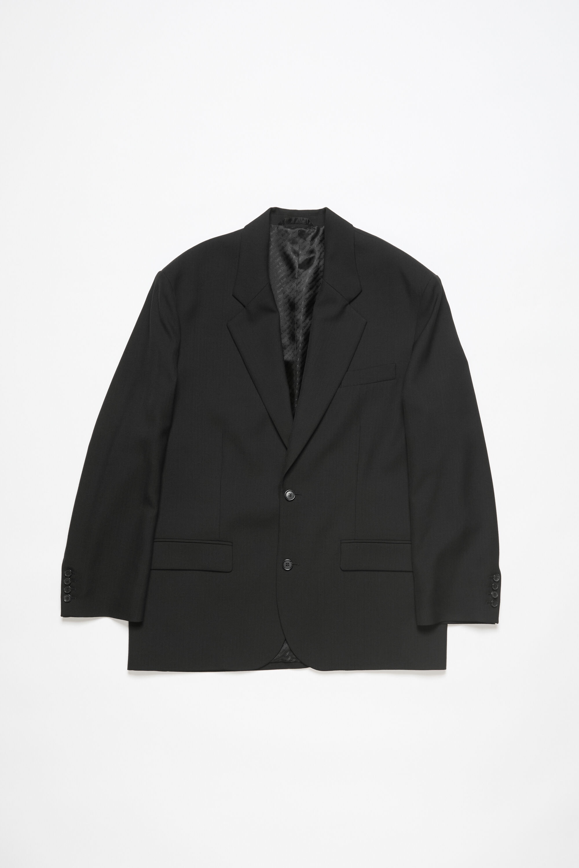 Relaxed fit suit jacket - Black - 7
