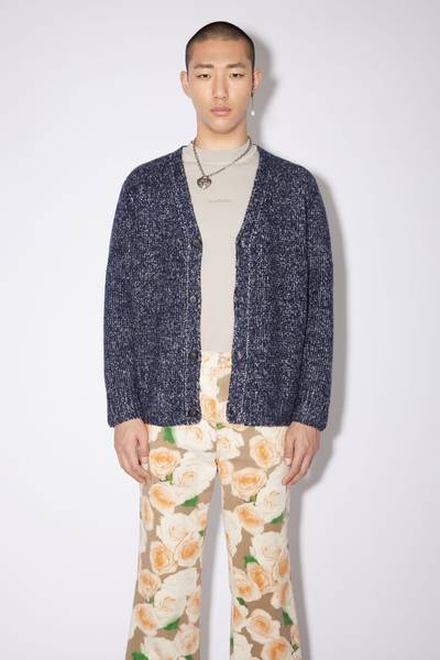 Acne Studios V-neck cardigan - Navy/Grey outlook