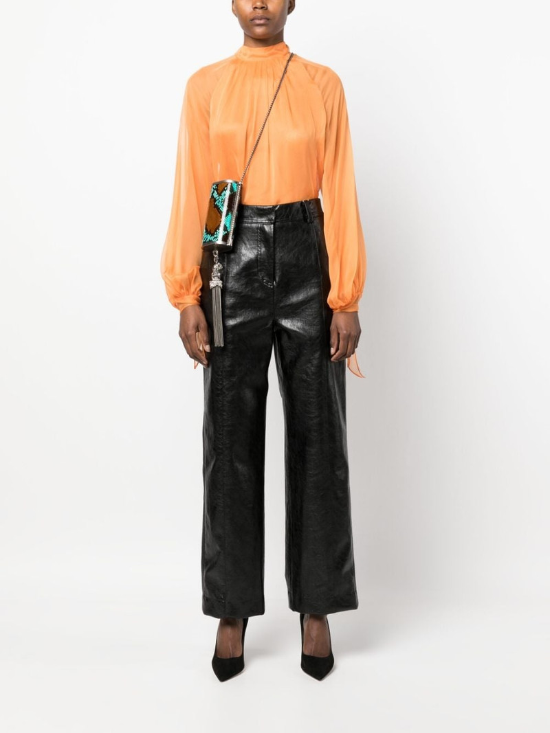 Roberto Cavalli semi-sheer silk blouse outlook