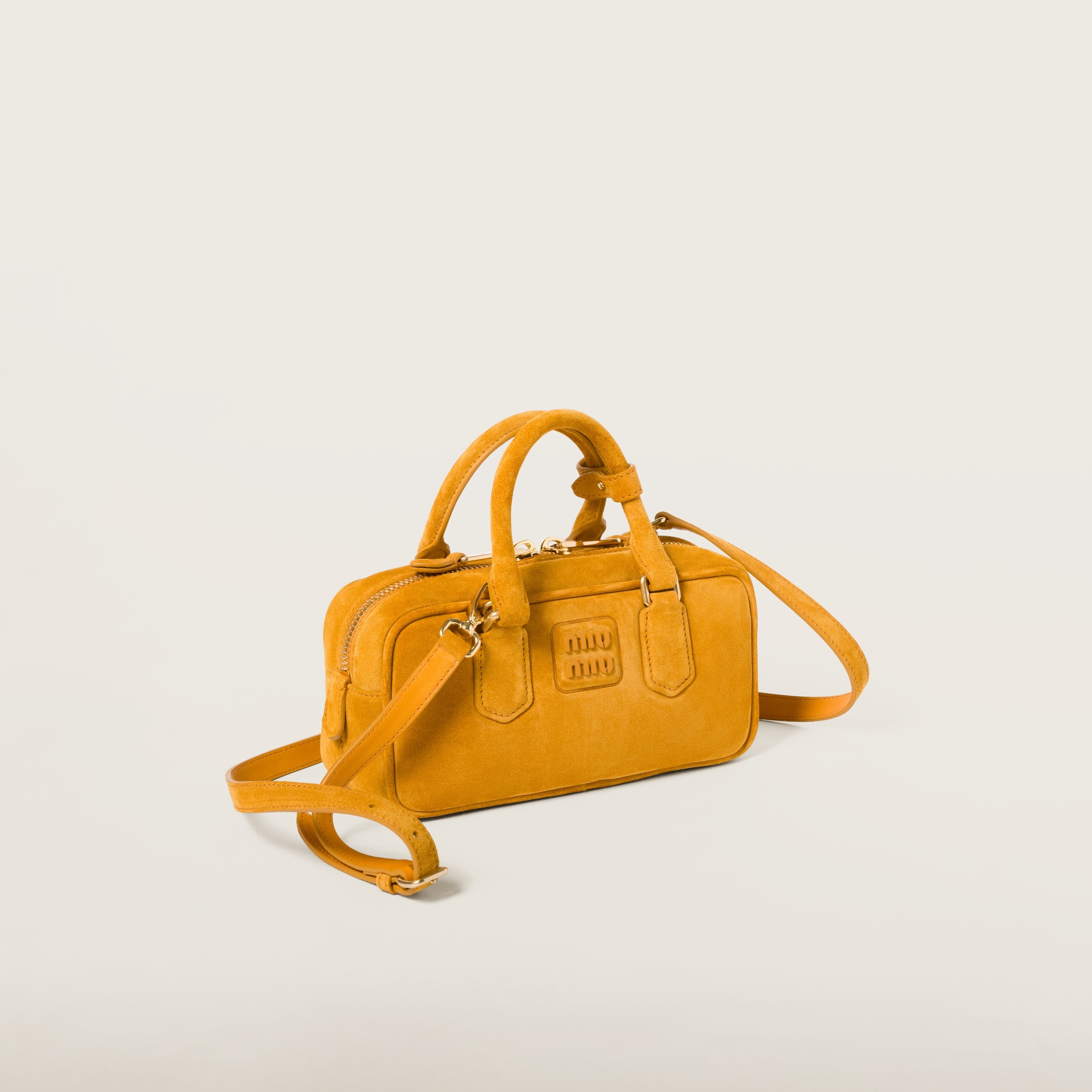 Arcadie padded suede top-handle bag - 3