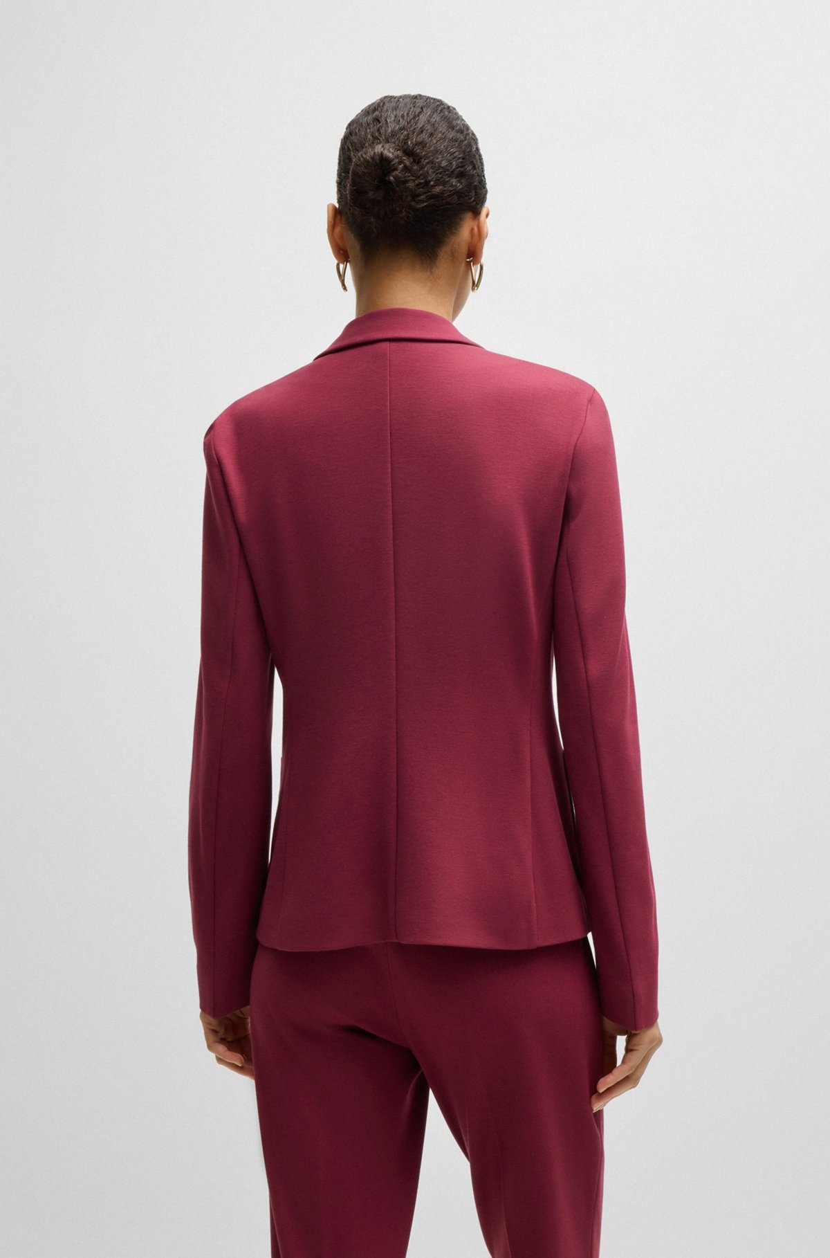 EXTRA-SLIM-FIT JACKET IN STRETCH FABRIC - 4