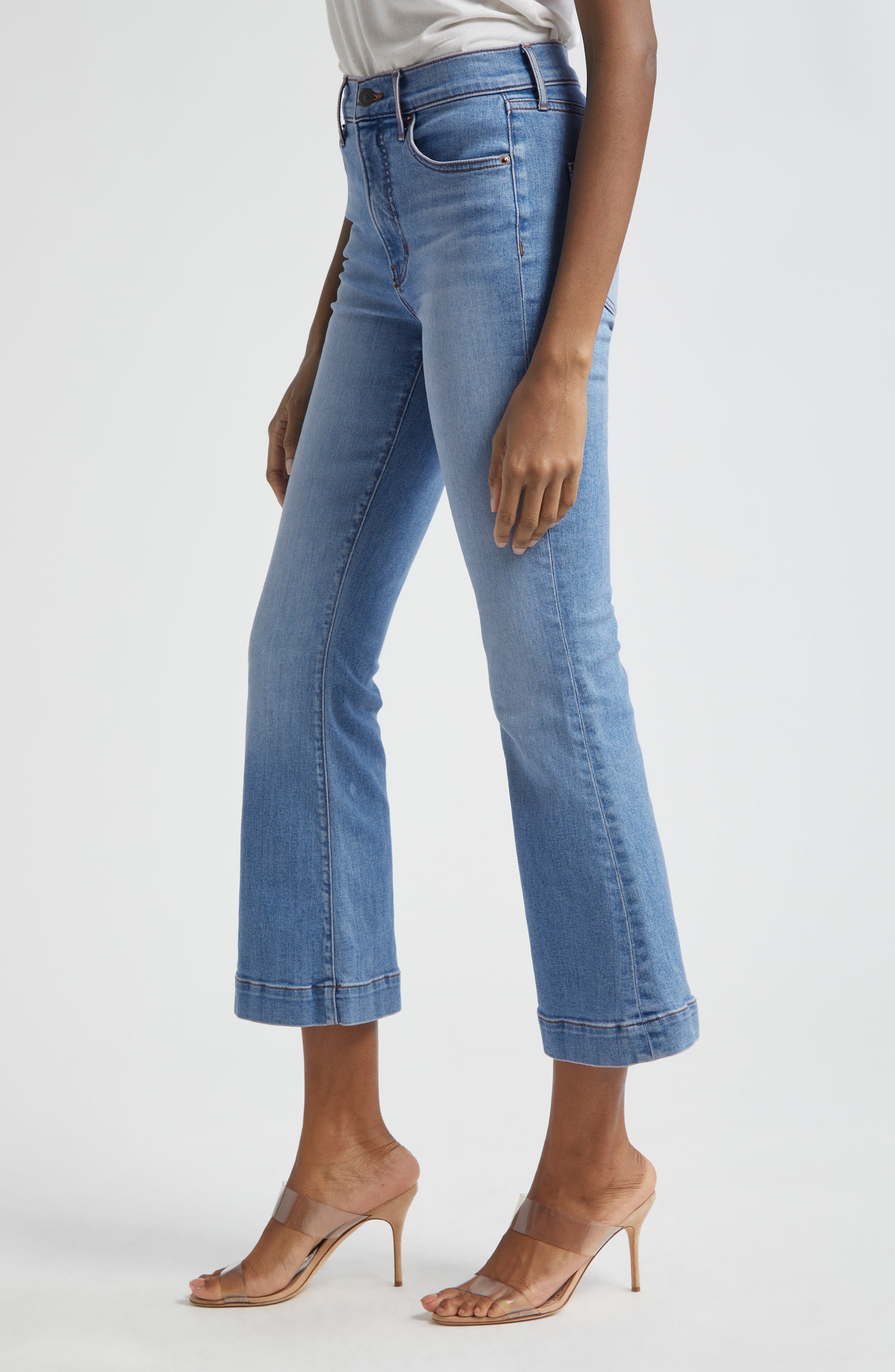 Carson High Waist Ankle Flare Jeans - 4
