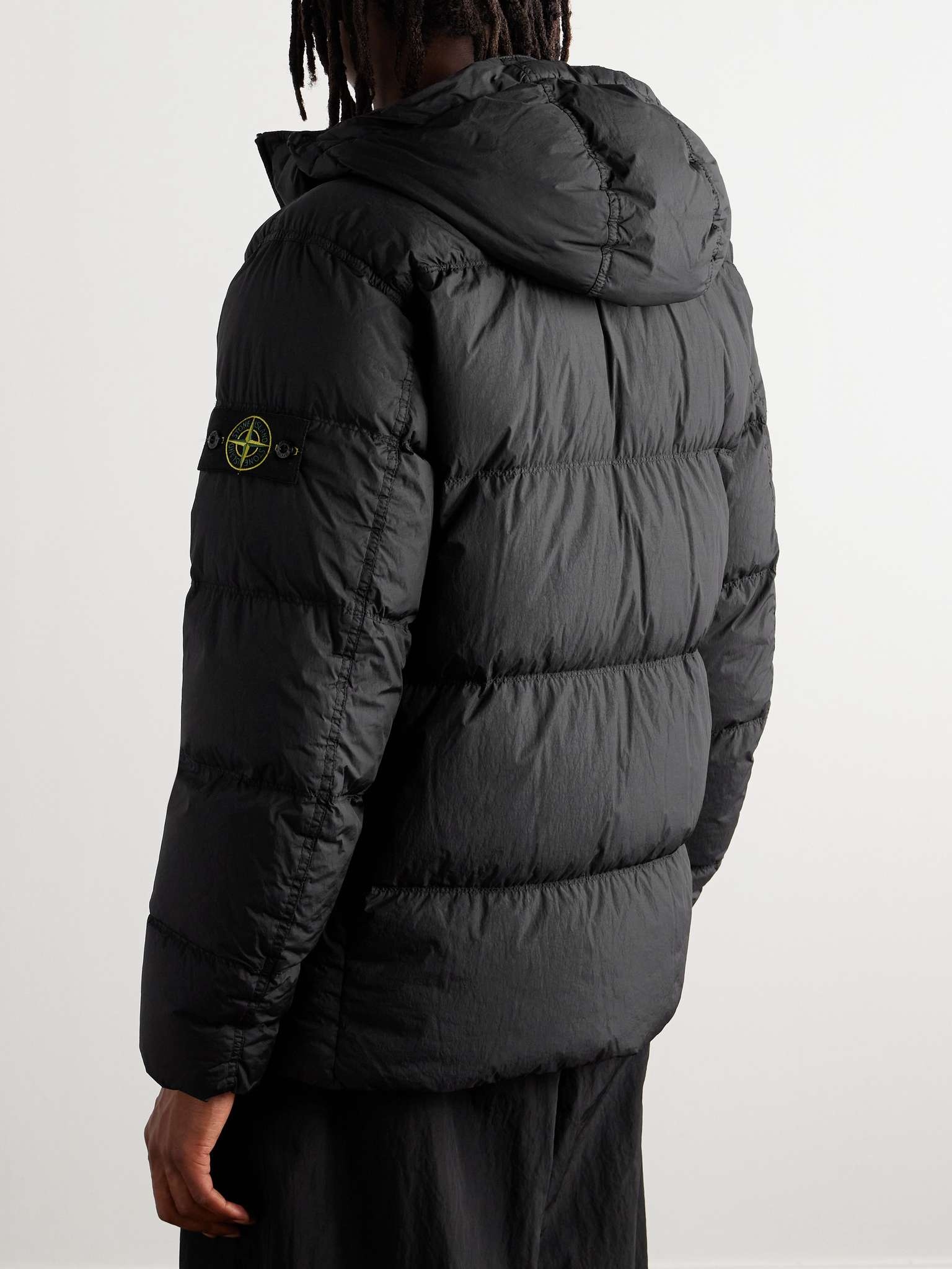 Clothing Stone Island Quilted Shell Down Jacket Stone Island Logo