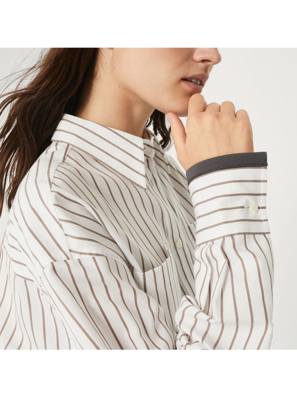 Monili-trim shirt - 5