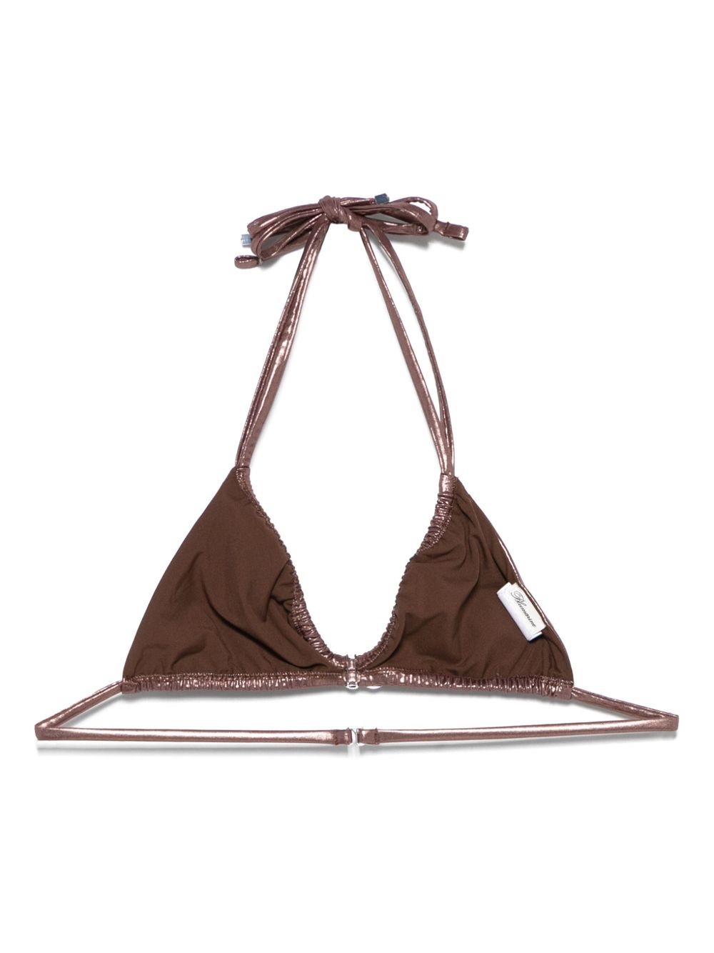 rose laminated bikini top - 2