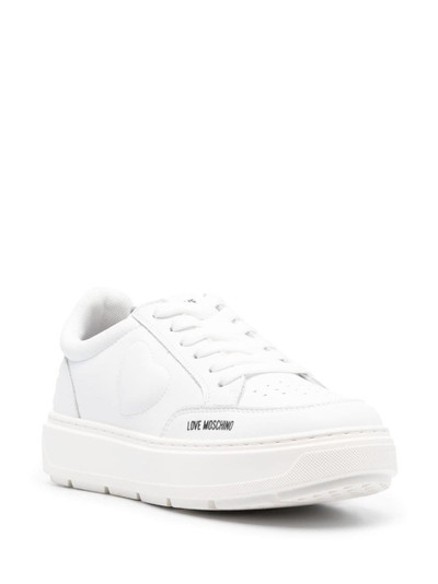 Moschino low-top leather sneakers outlook