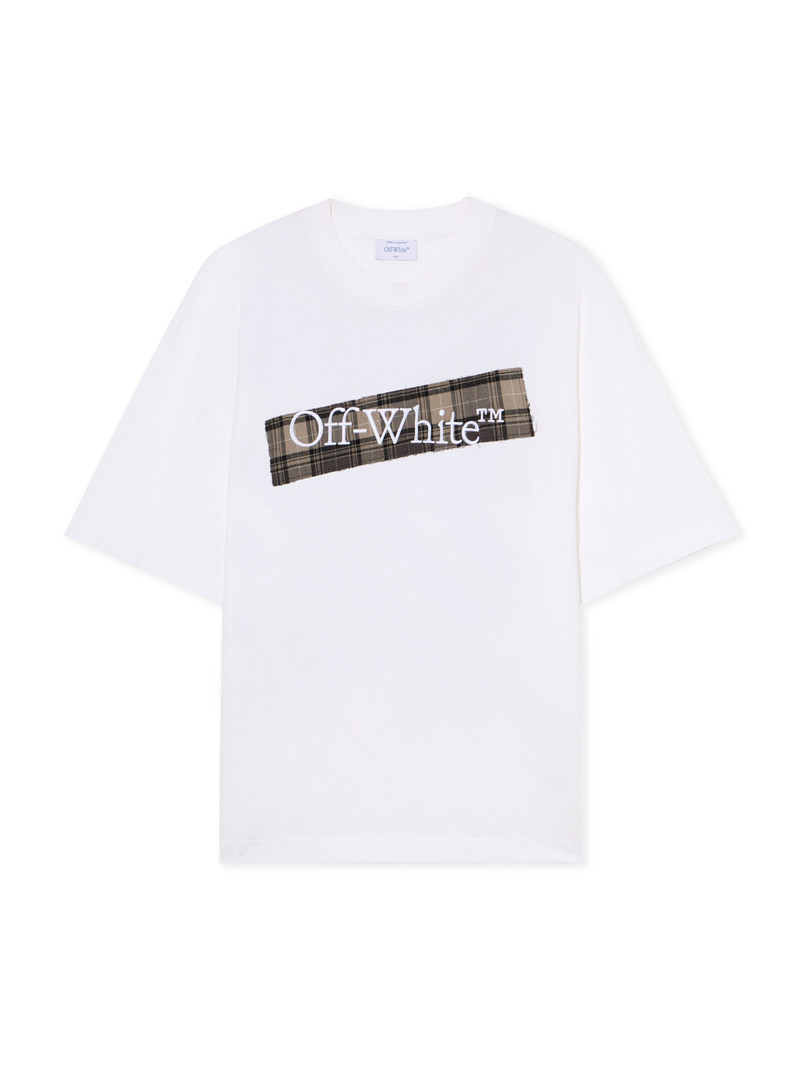 Flannel Diagonal Skate Short Sleeve Logo Tee - 1