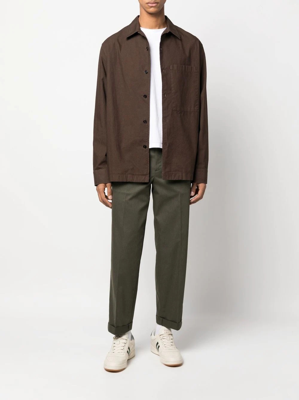straight-leg cropped trousers - 2