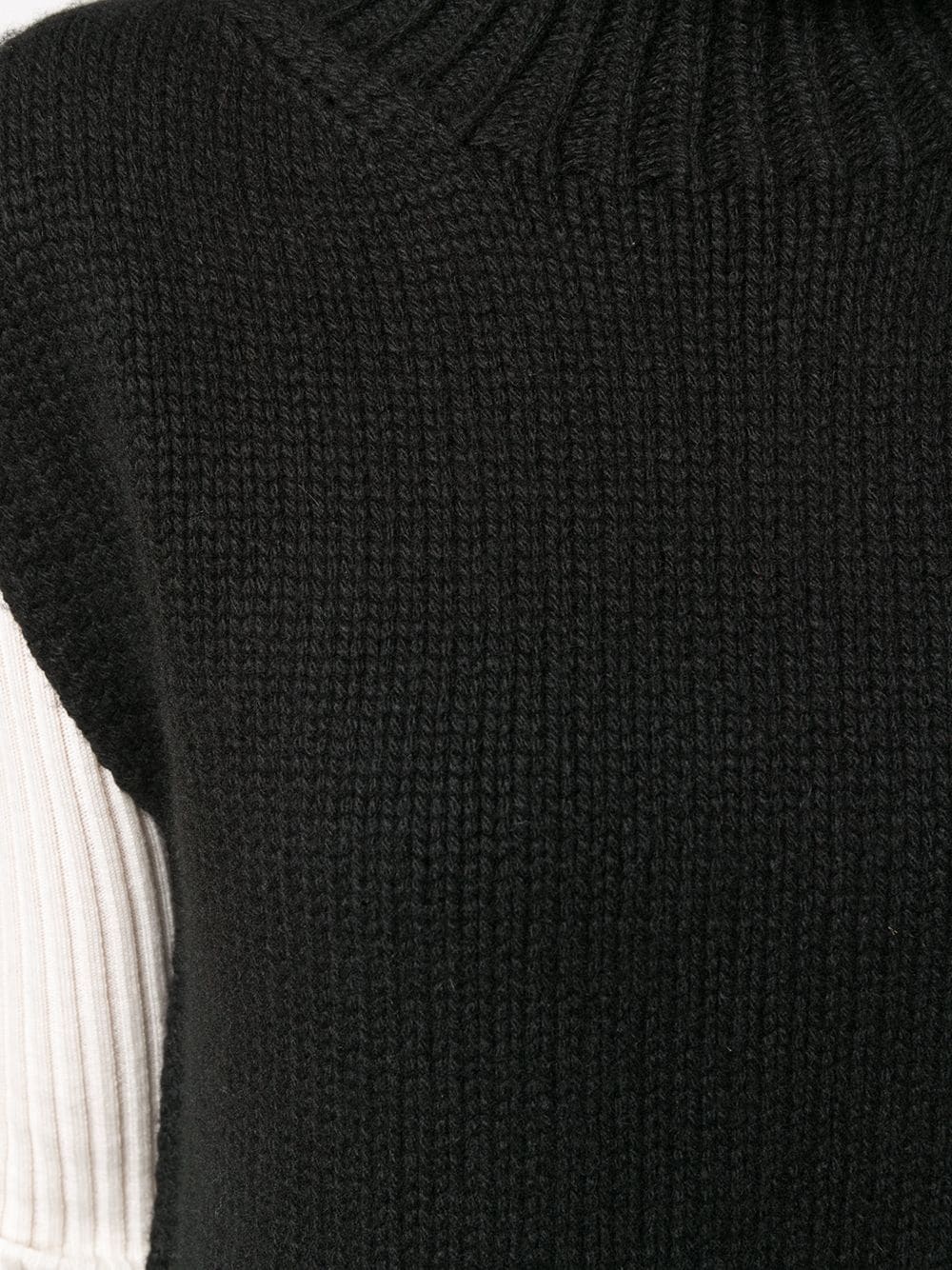 monochrome cashmere jumper - 5