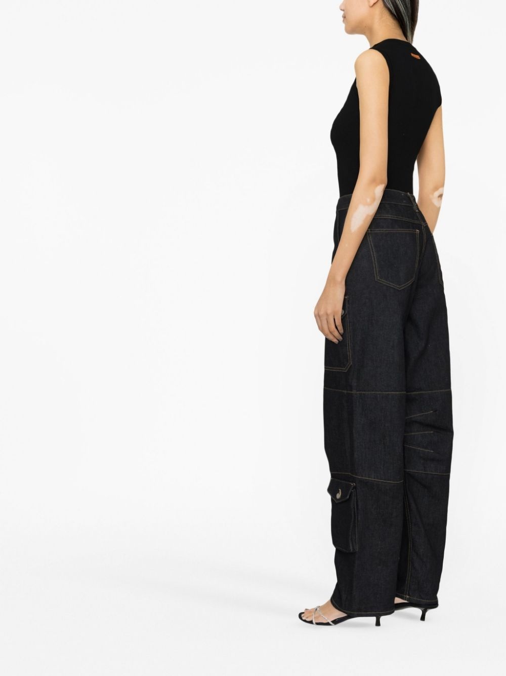 logo mock-neck bodysuit - 4