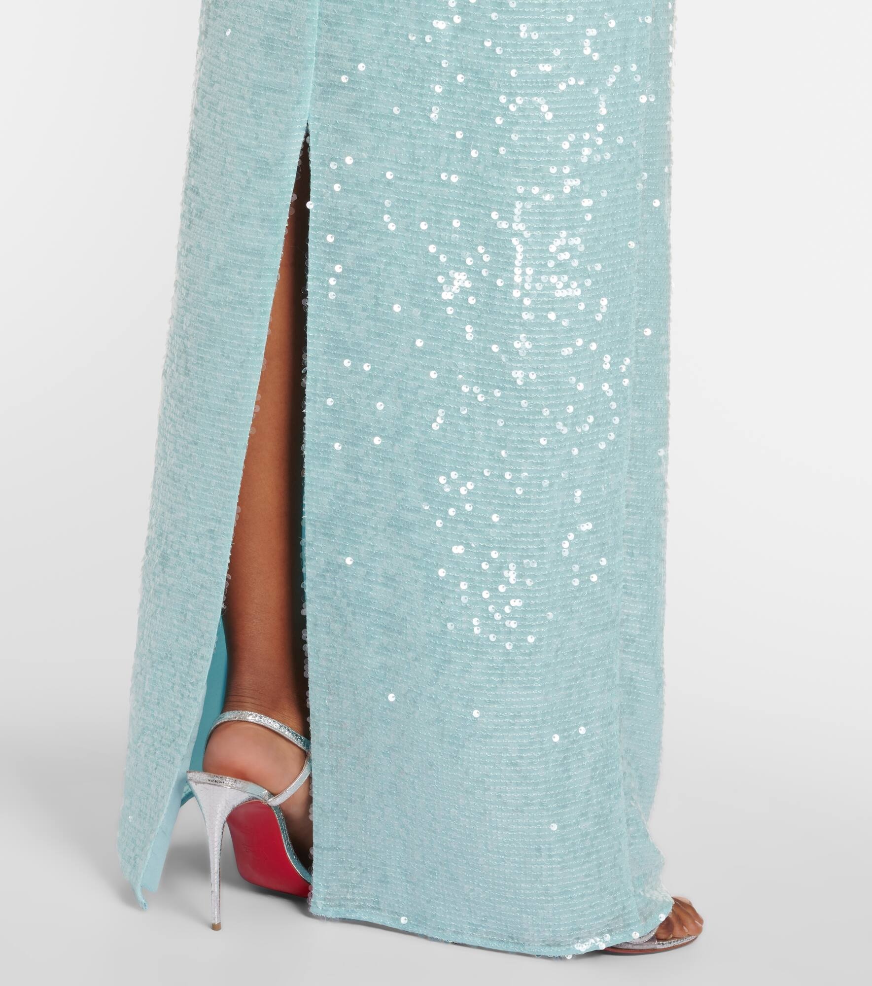 Sequined gathered gown - 6