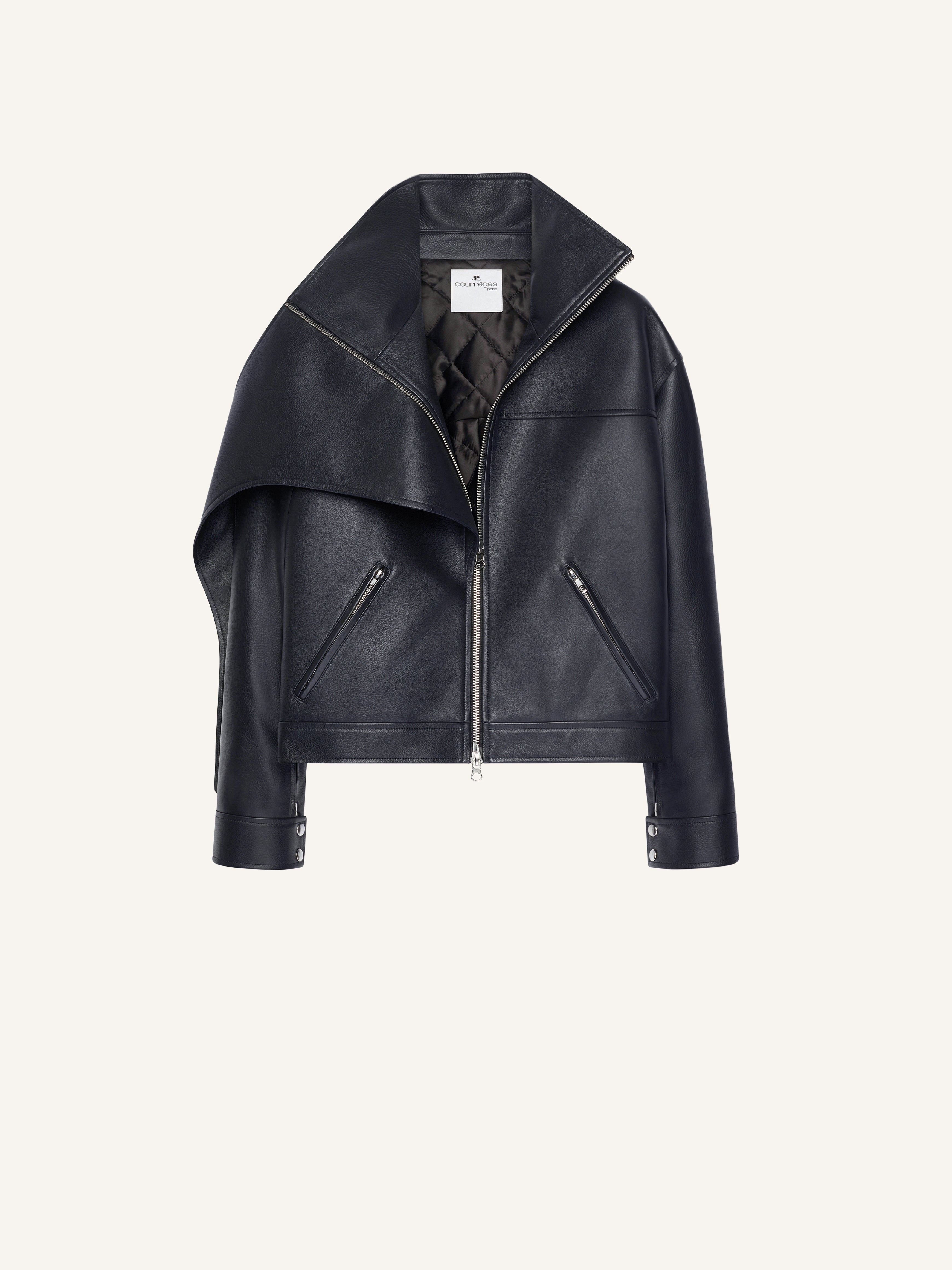 OVERSIZED LEATHER JACKET - 1