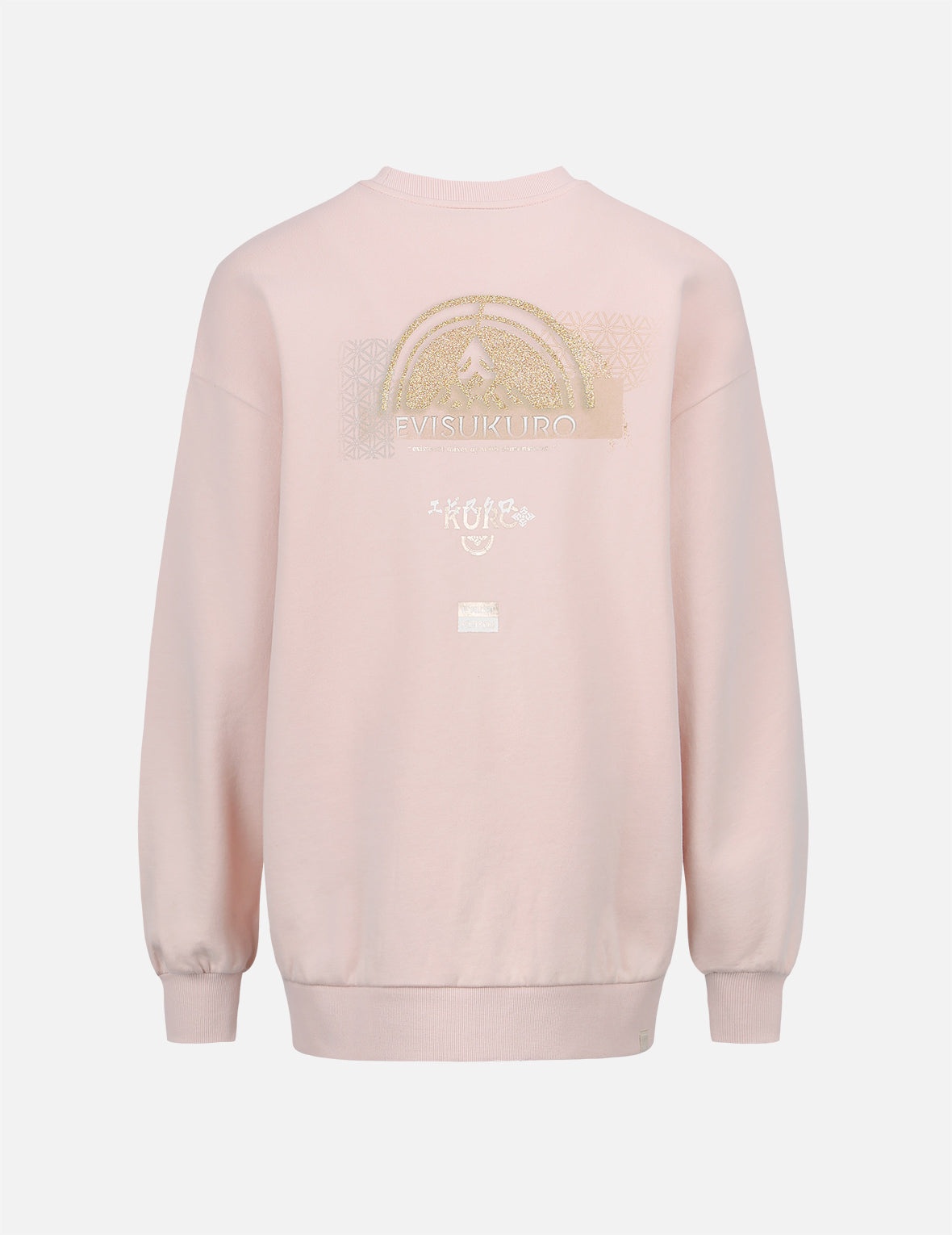 Kamon Glitter Print Oversize Sweatshirt - 7